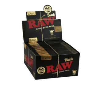 RAW-Papiere Schwarz King Size, BOX 50 Stück