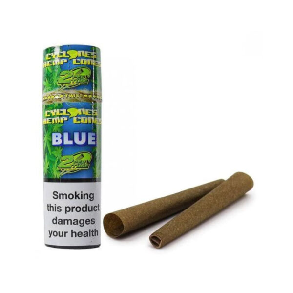 Cyclones Hanf Blunt Kegel Blau, Hanf Blunt Kegel, 2er-Pack
