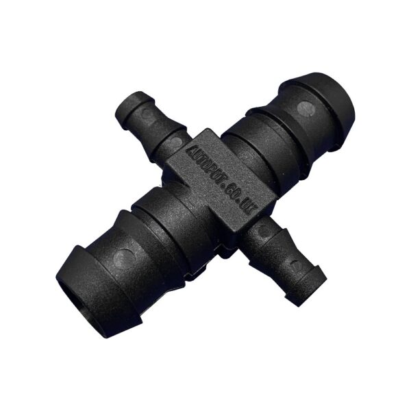 Autopot 16 mm connector 2x 9 mm tee (Aquavalve5)