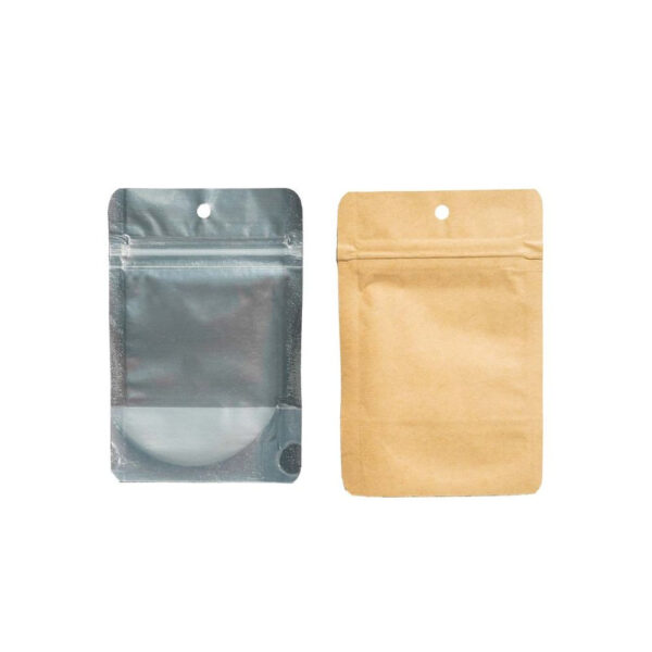 Qnubu Zip Bag Kraft 1g, 75x110 mm, PACKUNG 50 Stk.
