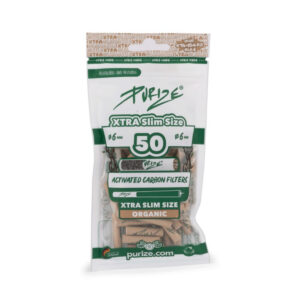 Purize XTRA Slim 6mm Aktivkohlefilter Organic 50 Stk., BOX 20 Stk.